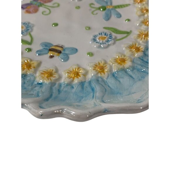 CottonTale Collection Decorative Dish Easter Spring Textured 8 Inch - Picture 3 of 6